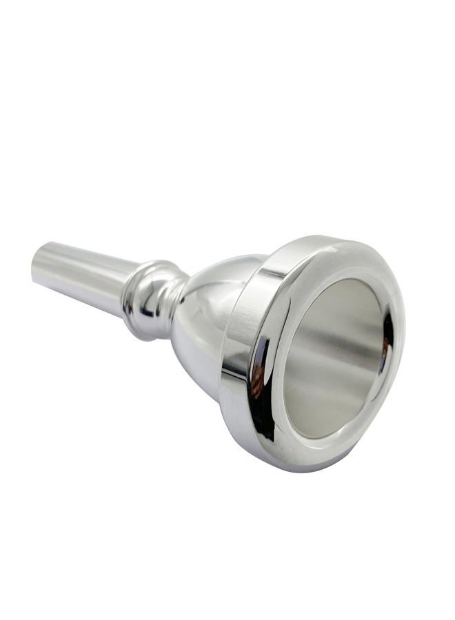 Missmore Premium Silver Plated Tuba Mouthpiece - Enhance Your Performance with Superior Sound Quality and Durability - Image 1