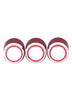 Thoraya 3PCS Potentiometer Control Knob Red Color Metal Electric Guitar Volume Tone Control Knob for GD138  - Image 5