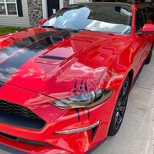 A1GRAPHIX Universal 2pcs Monster Claw Marks Headlight Car Sticker Stripes Scratch Decal Vinyl for Sports Cars SUV Pickup Truck Window Motorcycles ect C-Self-Adhesive - Image 4