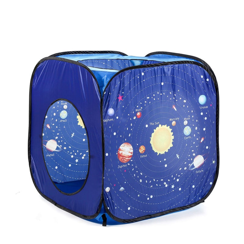 UTEX 3pc Space Astronaut Pop Up Play Tents with Tunnels for Kids, Boys, Girls, Babies and Toddlers, Indoor/Outdoor Playhouse –Stem Inspired Design W/Solar System & Planet - Image 5