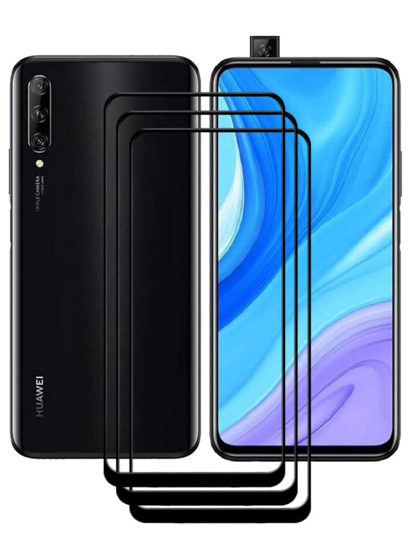 ACLIX 3 Pieces Antistatic ESD Dustproof Premium Quality High Definition Tempered Glass Screen Protector Designed For Huawei Y9s - Image 1