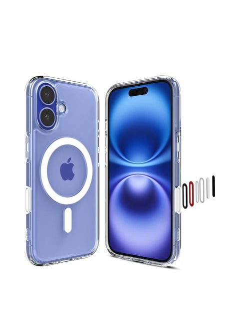Ultra Hybrid T MagFit for iPhone 16 Case Cover [Camera Control Button Cover] with MagSafe - White