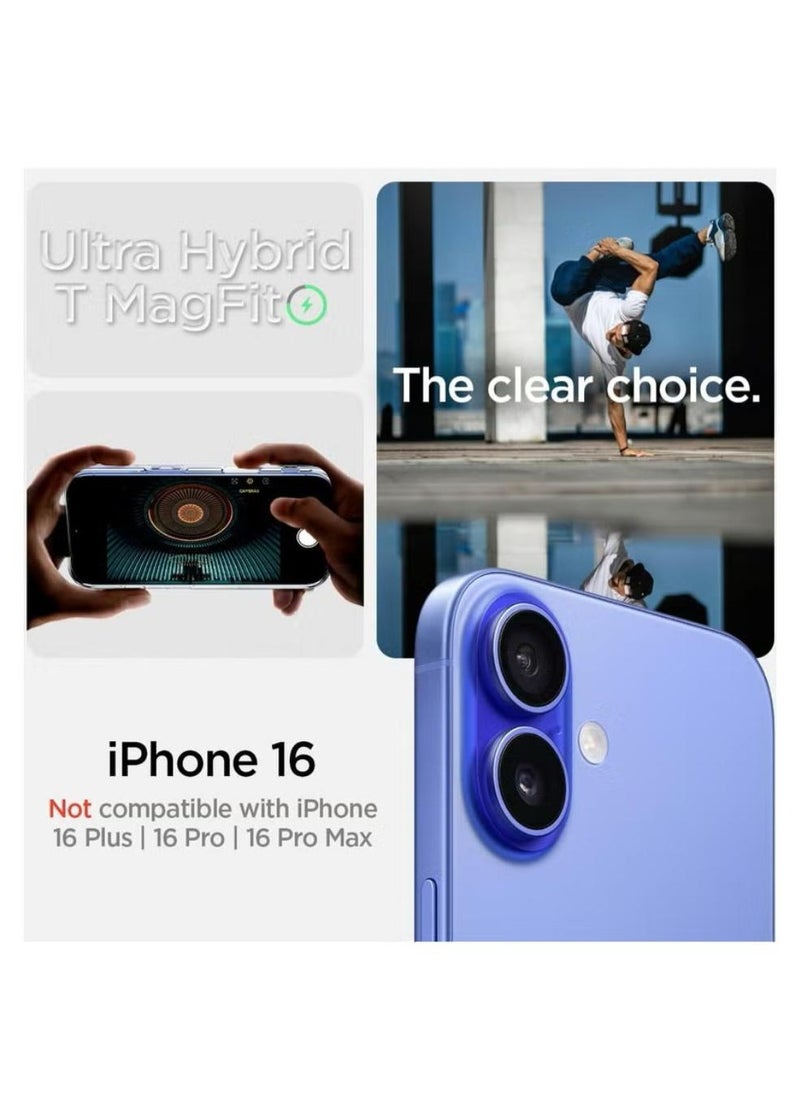 Ultra Hybrid T MagFit for iPhone 16 Case Cover [Camera Control Button Cover] with MagSafe - White