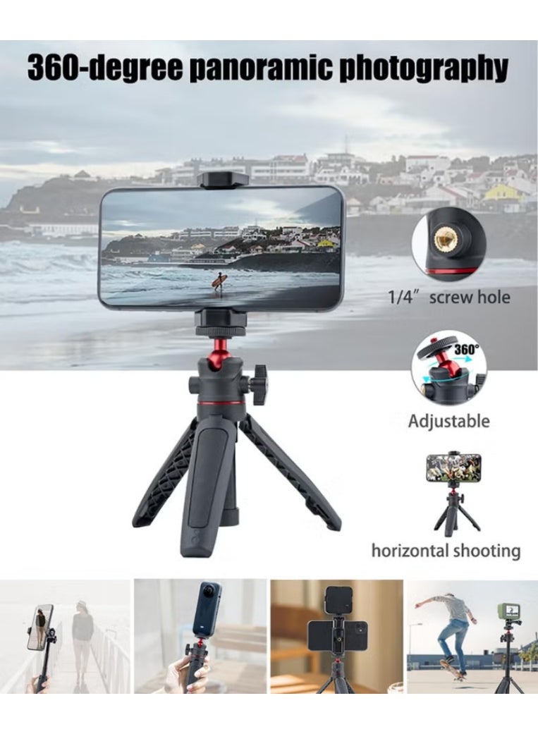 مِثَّل مُطابق لطاولة المكتب، متوافق مع DJI Pocket 3 / Insta360 Go 3S X4 X5 / Action 5 Pro 4، مع عمود إضافة وملحق بمقاس 1/4 - Image 5