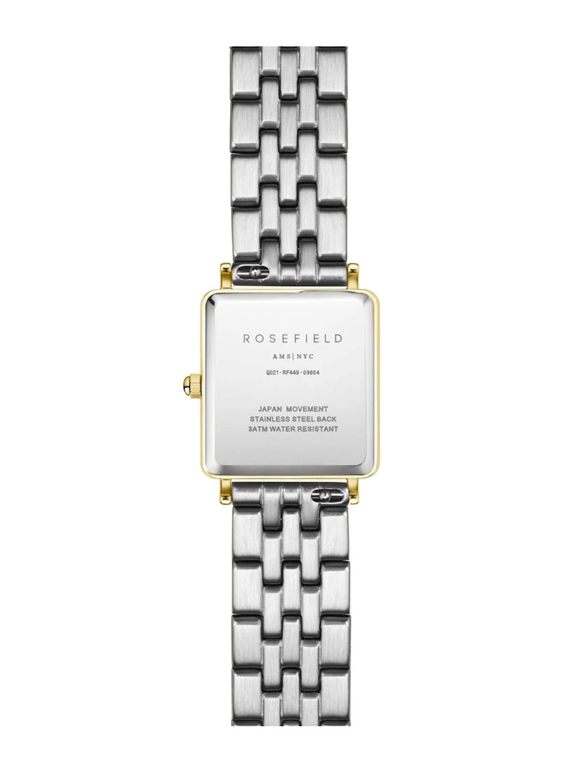 RoseField - Women's Boxy XS Duotone Analog Quartz Stainless Steel Watch QMWSSG-Q023 - 22mm - Image 1