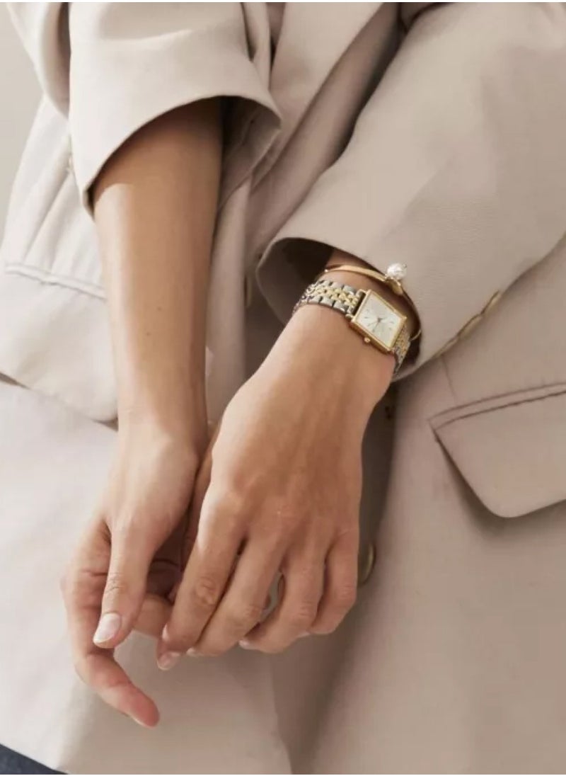 RoseField - Women's Boxy XS Duotone Analog Quartz Stainless Steel Watch QMWSSG-Q023 - 22mm - Image 1