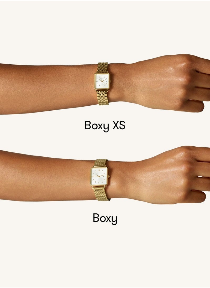 RoseField - Women's Boxy XS Duotone Analog Quartz Stainless Steel Watch QMWSSG-Q023 - 22mm - Image 1