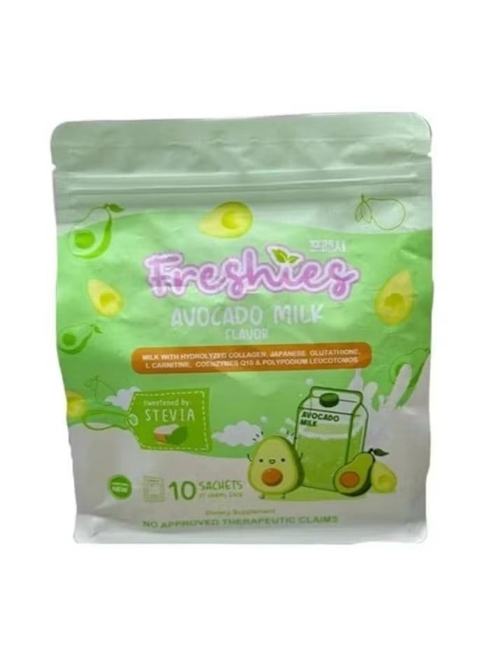Collagen drink with avocado milk
