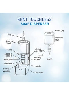 Kent Touchless Soap Dispenser 1000ml - pzsku/Z978A261F73CF055F593AZ/45/_/1737806158/db5aef00-529a-4ae2-8256-5c62ae1c6ceb