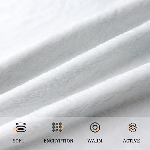 Tupmnbry Wildflowers Throw Blanket Botanical Floral Printed Blanket Super Soft Flannel Throw Blanket Lightweight Fluffy Plush Fuzzy Bed Blanket for Bedding Sofa and Travel 60"X80" - Image 5