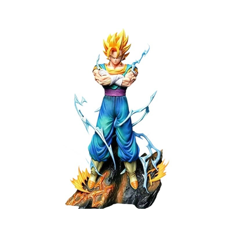 Dragon Ball Saiyan GK Figure PVC Vegito Light-Up Standing Anime Figure - Image 4