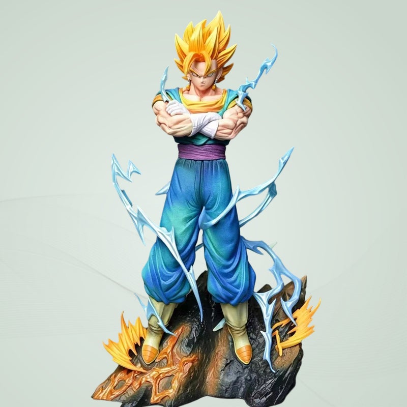 Dragon Ball Saiyan GK Figure PVC Vegito Light-Up Standing Anime Figure - Image 1