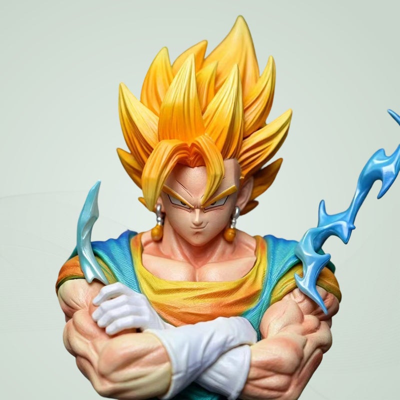 Dragon Ball Saiyan GK Figure PVC Vegito Light-Up Standing Anime Figure - Image 3