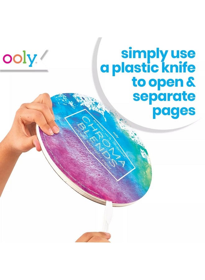 OOLY, Chroma Blends Circular Acid-Free Watercolor Paper Pad - 20 Sheets, 8 x 10 Inches - Image 4