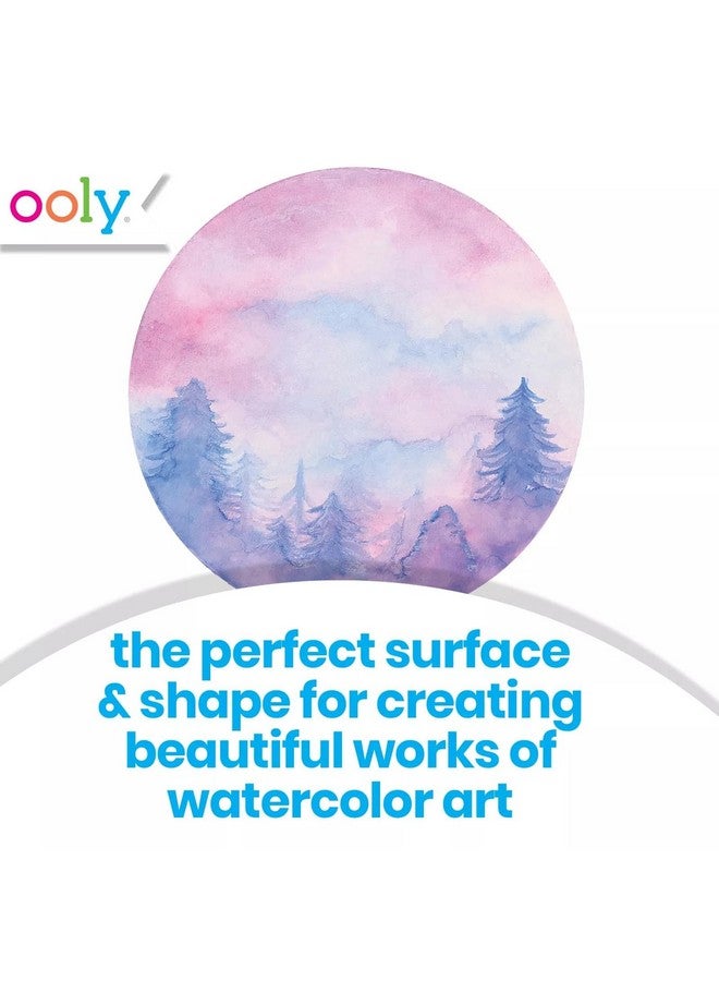 OOLY, Chroma Blends Circular Acid-Free Watercolor Paper Pad - 20 Sheets, 8 x 10 Inches - Image 3