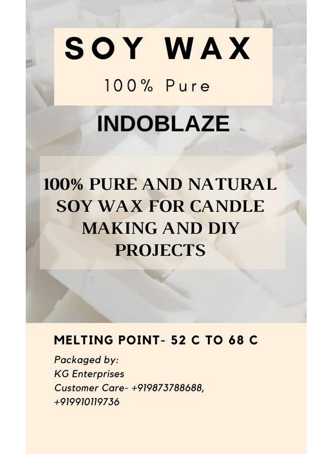 Indoblaze 100% Pure Soy Wax Flakes for Candle Making | Natural SOYA Wax | Vegetable Wax for Candle Making (Pack of 1 kg) - Image 2