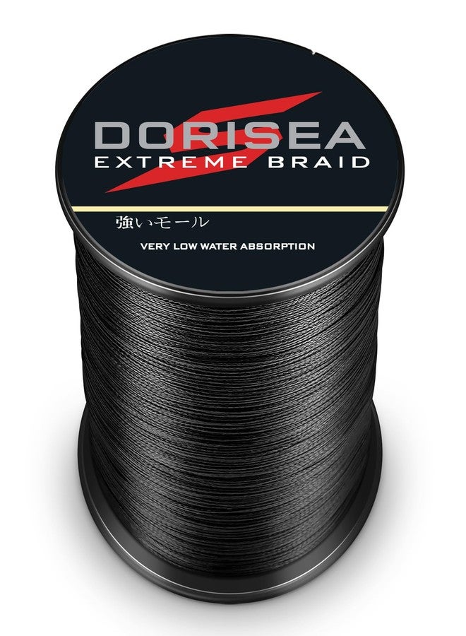 Dorisea خيط صيد دوريسيا إكستريم بريد 100% بولي إيثيلين أسود مضفر، طوله من 109 ياردة إلى 2187 ياردة، قوة تحمله من 6 إلى 550 رطل، خيط صيد فائق القوة، بدون تمدد (100 متر/109 ياردة، 15 رطل/0.18 مم). - Image 2