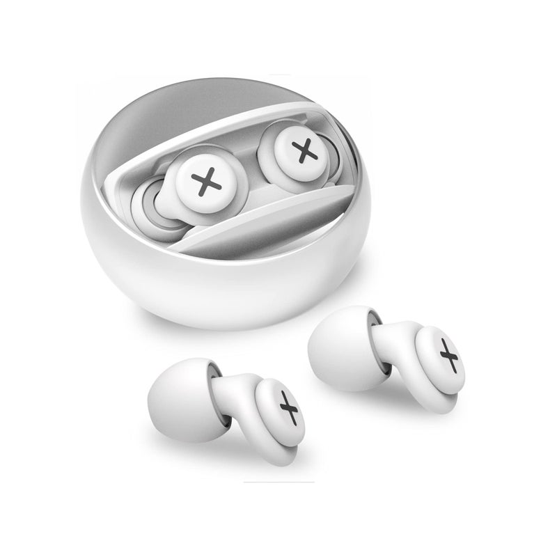 SOLARAE Noise Reduction Ear Plugs-40 dB Noise Cancelling Reusable Hearing Protection in Flexible Silicone for Sleeping, Traveling, Concerts, Work & Swimming,3 Wearing Styles, White - Image 2