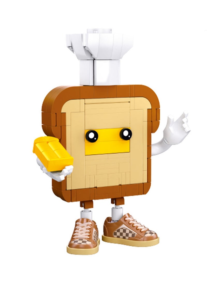 Bread Chef Model Set Building Blocks Creative Diy Food Assembly Toys Children Adult Home Decoration  - Image 1