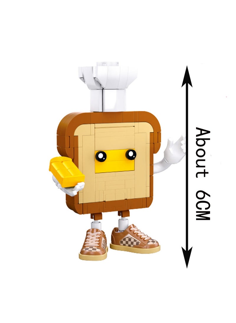 Bread Chef Model Set Building Blocks Creative Diy Food Assembly Toys Children Adult Home Decoration  - Image 2