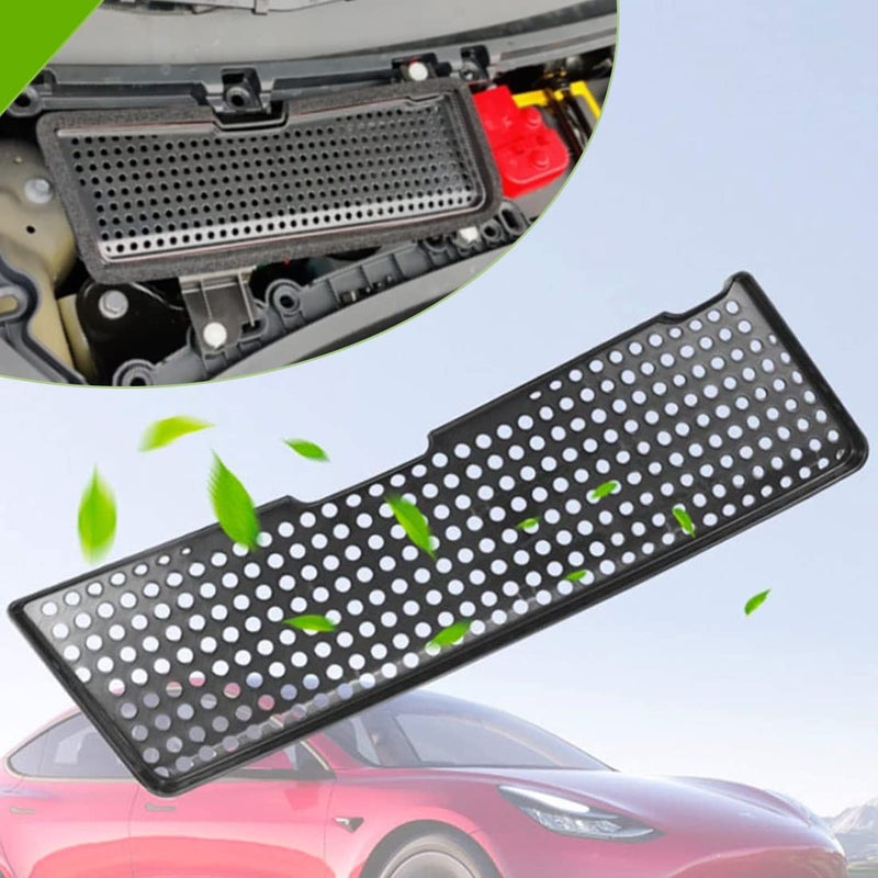 Wocch Model 3 Air Intake Filter Grille Cover Air Flow Vent Protection Frame Cover Antiblocking Air Inlet Grill Cover for 2021 2022 2023 2024 2025 Tesla Model 3 Accessories