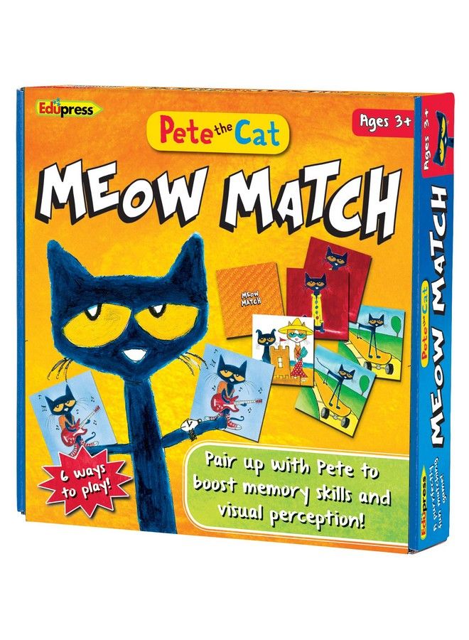 Edupress Pete The Cat Meow Match Game 62075 - Image 1