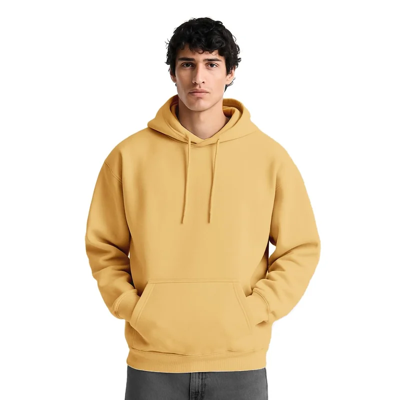 Oversized Oat Milk Hoodie for Men