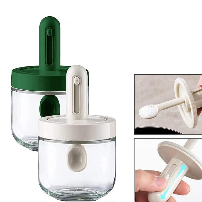 XEREBIAN Telescopic Seasoning Bottle Spice Jar Household Kitchen Seasoning Box Subpacked Salt and Monosodium Glutamate Storage Box Leakproof 300ml 2 - Image 1