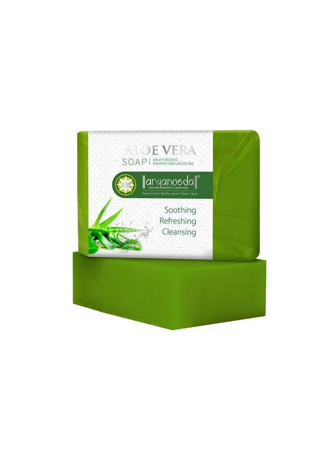 Aryanveda Aloevera Soap Ayurvedic Proprietory Medicine 125 Gm (Pack Of 10) - Image 2