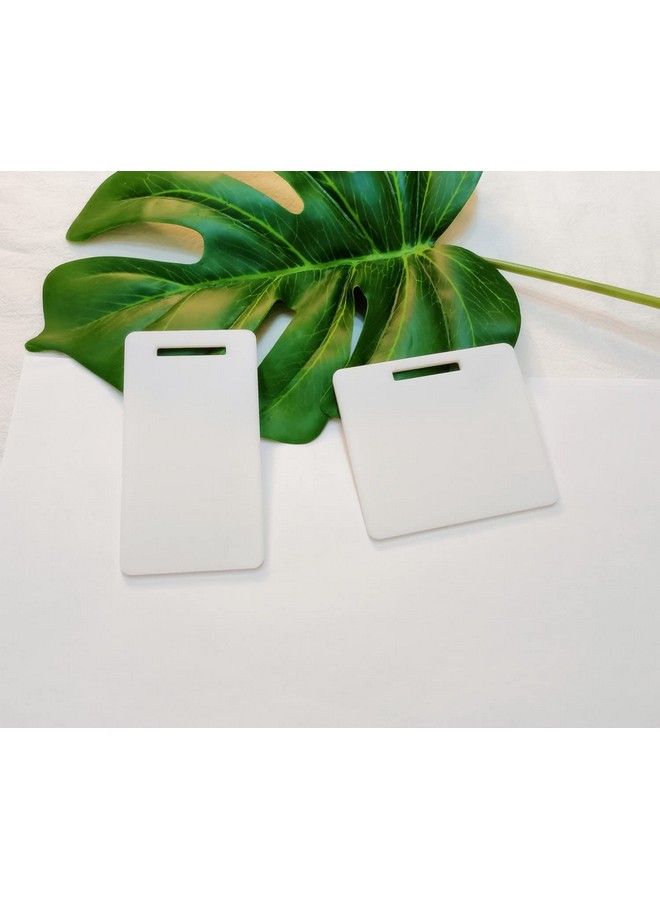 MEYA 1 12" Acrylic Badge Buddy Blankshorizontal & Horizontal Badge Buddy Blanks Diy Badge Buddy Blanks Set Of 10 (White) - Image 5
