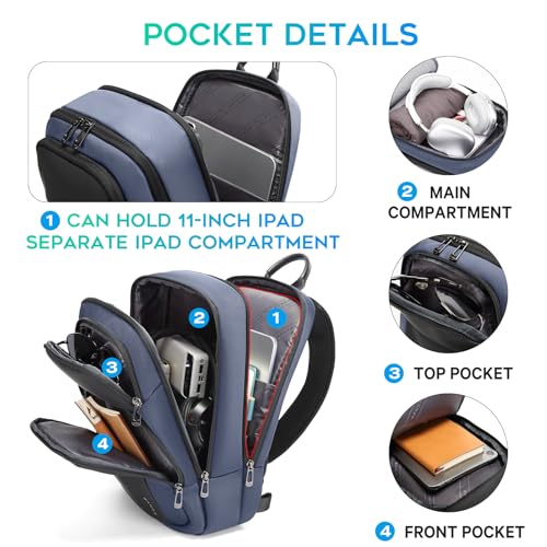 BANGE Mens Sling Bag, Large Shoulder Bag for Men Waterproof, Crossbody Bag Men with Separated Pad Compartment - Image 2