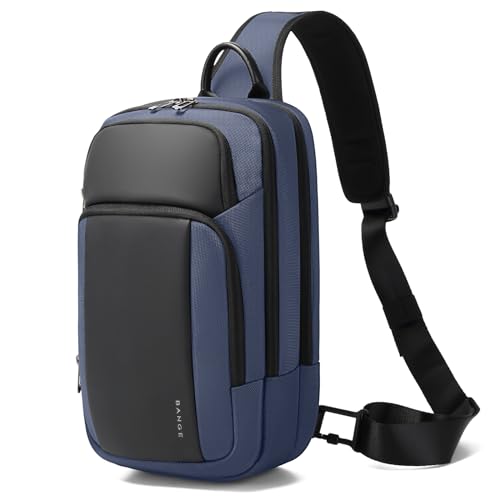BANGE Mens Sling Bag, Large Shoulder Bag for Men Waterproof, Crossbody Bag Men with Separated Pad Compartment - Image 1