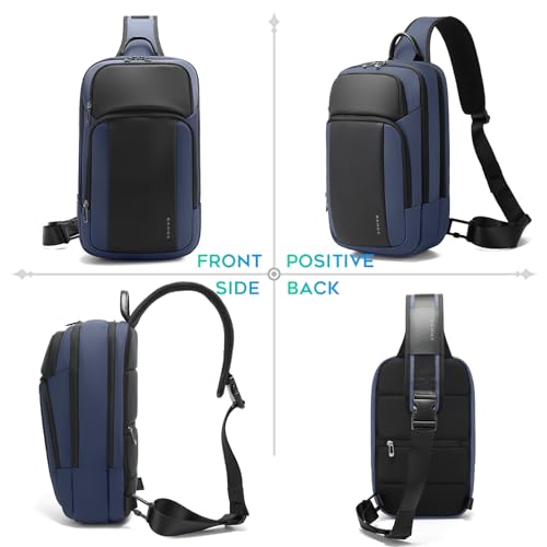 BANGE Mens Sling Bag, Large Shoulder Bag for Men Waterproof, Crossbody Bag Men with Separated Pad Compartment - Image 5