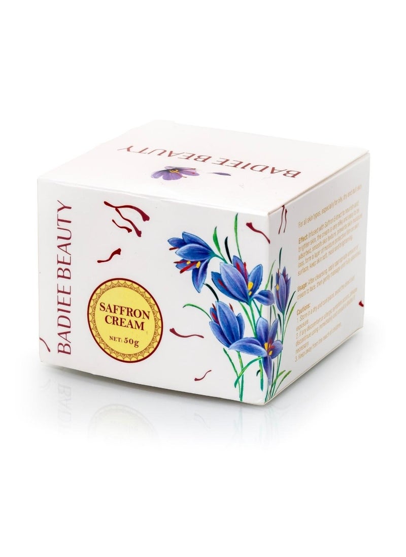 BADIEE BEAUTY Badiee Beauty Saffron Cream, An Ultimate Solution for Oily, Dry, and Dull Skin, Ensuring Effortless Absorption 50 g  - Image 4