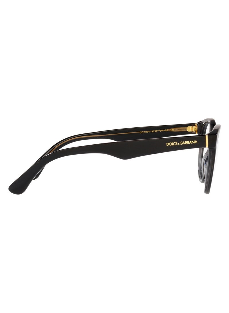 Dolce & Gabbana Dolce & Gabbana DG3361 3246 50 Women's Eyeglasses Frame  - Image 5