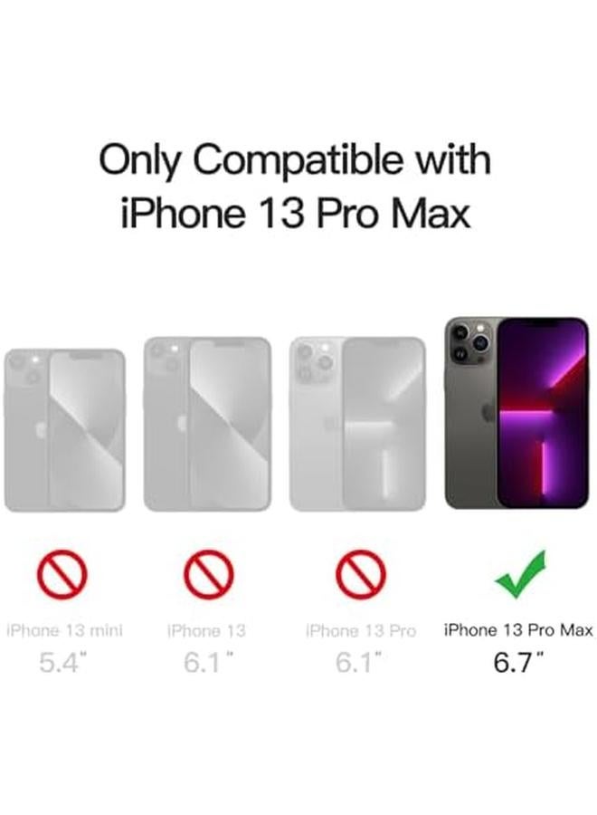 جي تيك جراب غير لامع لهاتف آيفون 13 برو ماكس مقاس 6.7 بوصة، مقاوم للصدمات بدرجة عسكرية، غطاء خلفي شفاف غير لامع مضاد لبصمات الأصابع، أسود - Image 2