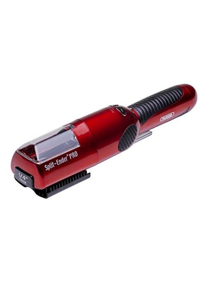 Split ender Pro Rechargeable Cordless Split End Hair Trimmer for Dry, Damaged and Brittle Split Ends - Red - Image 1