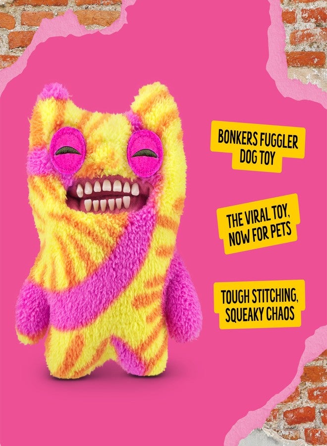 Bonkers FUGGLER Old Tooth Squeaky & Plush Dog Toy, Tie Dye for Playtime, 8 inches - Image 2