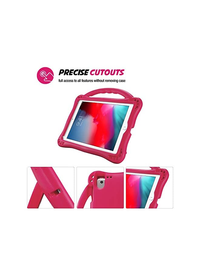 Procases Kids Case For Ipad 9.7 2018 2017 (6Th 5Th Gen) / Ipad Pro 9.7 / Ipad Air 2 / Air 1, Ultra Shockproof Lightweight Rugged Cover Protective Case With Handle Kickstand -Magenta - Image 5