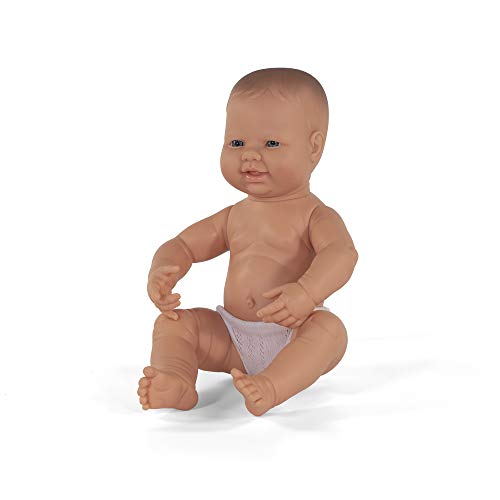 Miniland Doll 15 3/4'' Newborn Caucasian Girl - Made in Spain, Anatomically Correct, Quality - Image 5