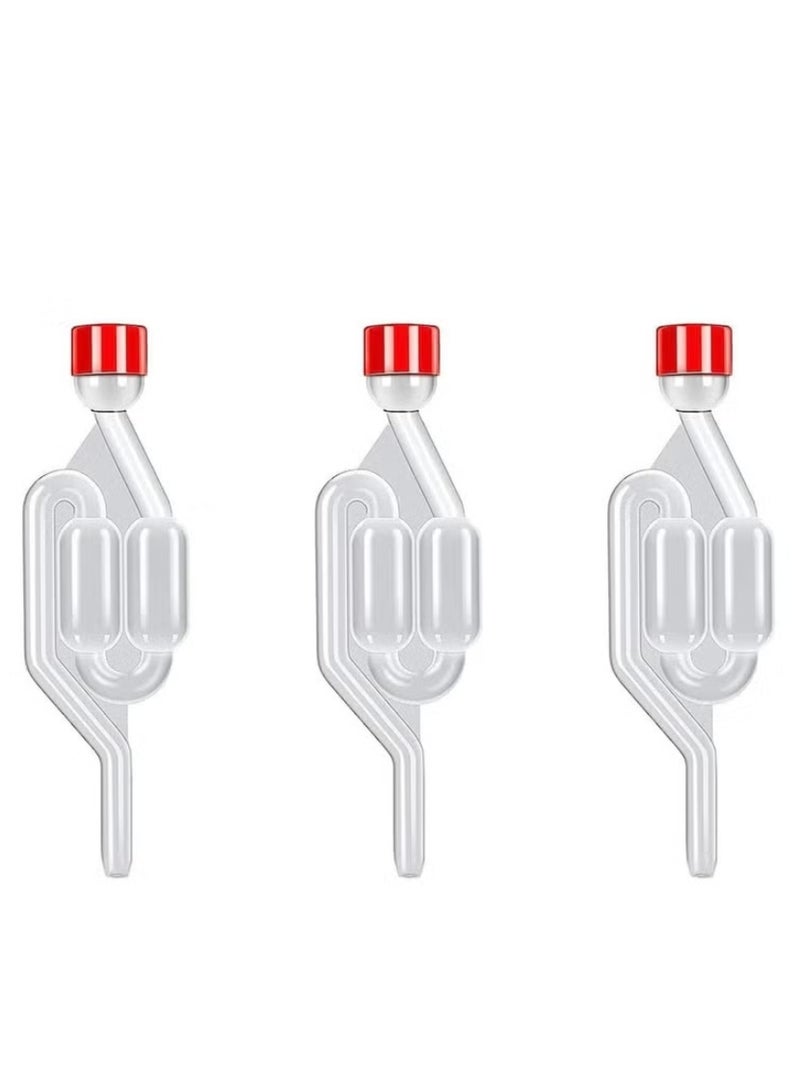 3 Pack Fermentation Airlock S Shape Air Lock Bubbler Air Lock Brewing Airlock Fermenter Check Valve Airlock - Image 1