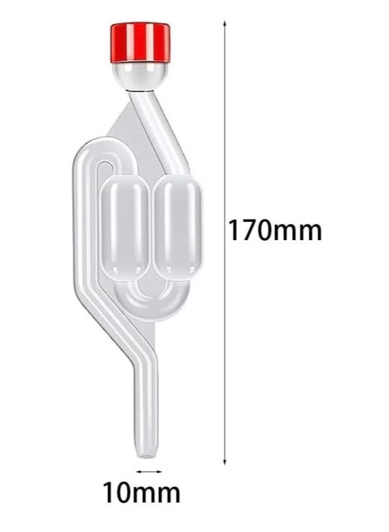 3 Pack Fermentation Airlock S Shape Air Lock Bubbler Air Lock Brewing Airlock Fermenter Check Valve Airlock - Image 2