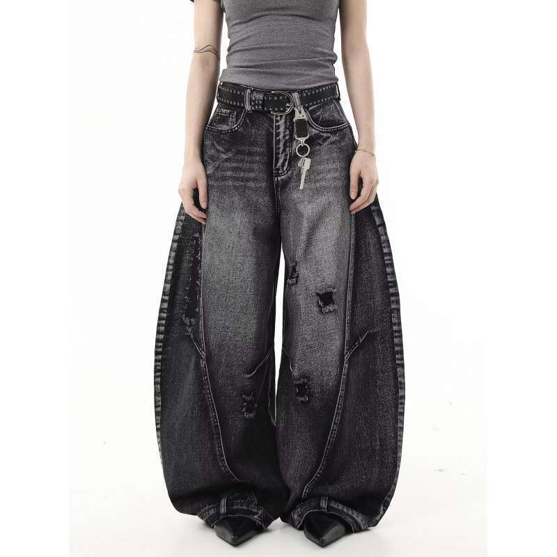 Unisex Casual Daily Denim Jeans - Image 2