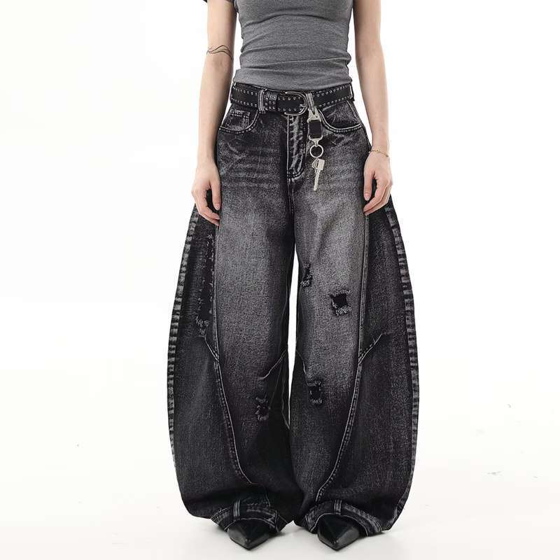 Unisex Casual Daily Denim Jeans - Image 1