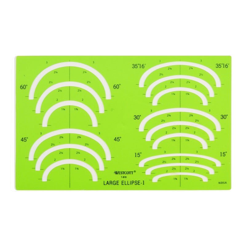 Westcott Large Ellipse Template #1 (T-810) - Image 4