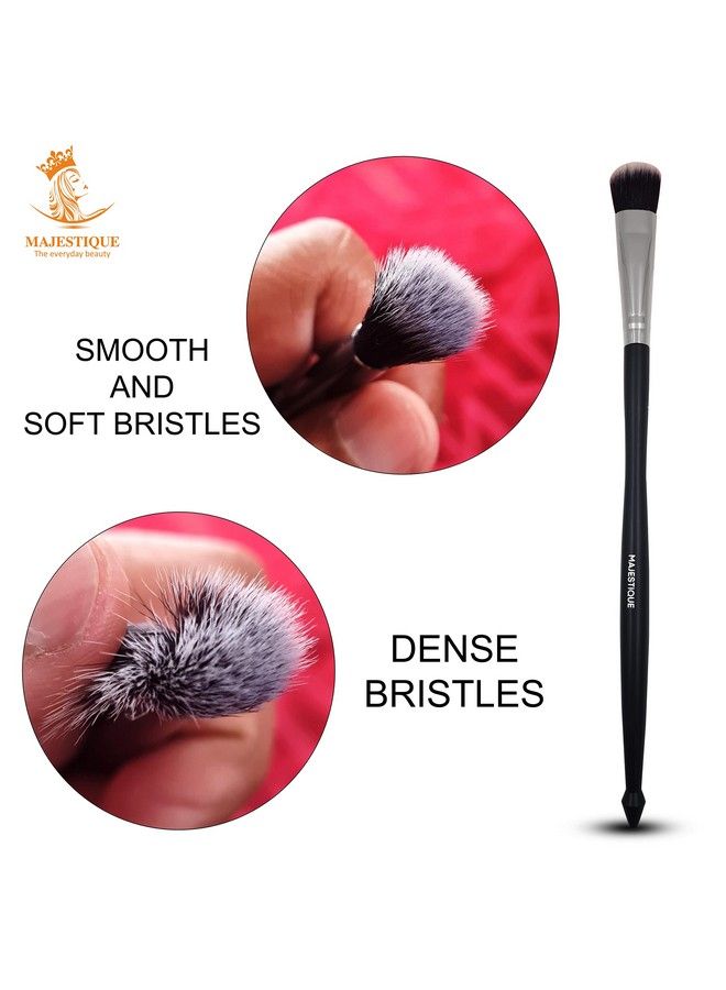 MAJESTIQUE Blending Eye Brush By Majestique Professional Contour Shading Make Up Brush Softens Dramatic Edges & Fine Lines For Eyeshadow Eyeliner & Concealer Fc34 - Image 3