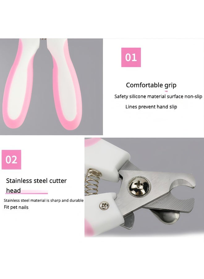 general Pet Nail Clippers and Trimmers for Dogs and Cats, Professional Grooming Tool with Safety Guard, Sharp Blades, Free Nail File, Avoid Overcutting, Suitable for Small and Large Pets - Image 4