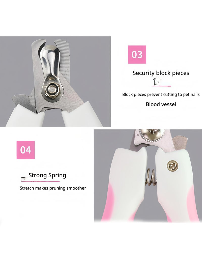 general Pet Nail Clippers and Trimmers for Dogs and Cats, Professional Grooming Tool with Safety Guard, Sharp Blades, Free Nail File, Avoid Overcutting, Suitable for Small and Large Pets - Image 5