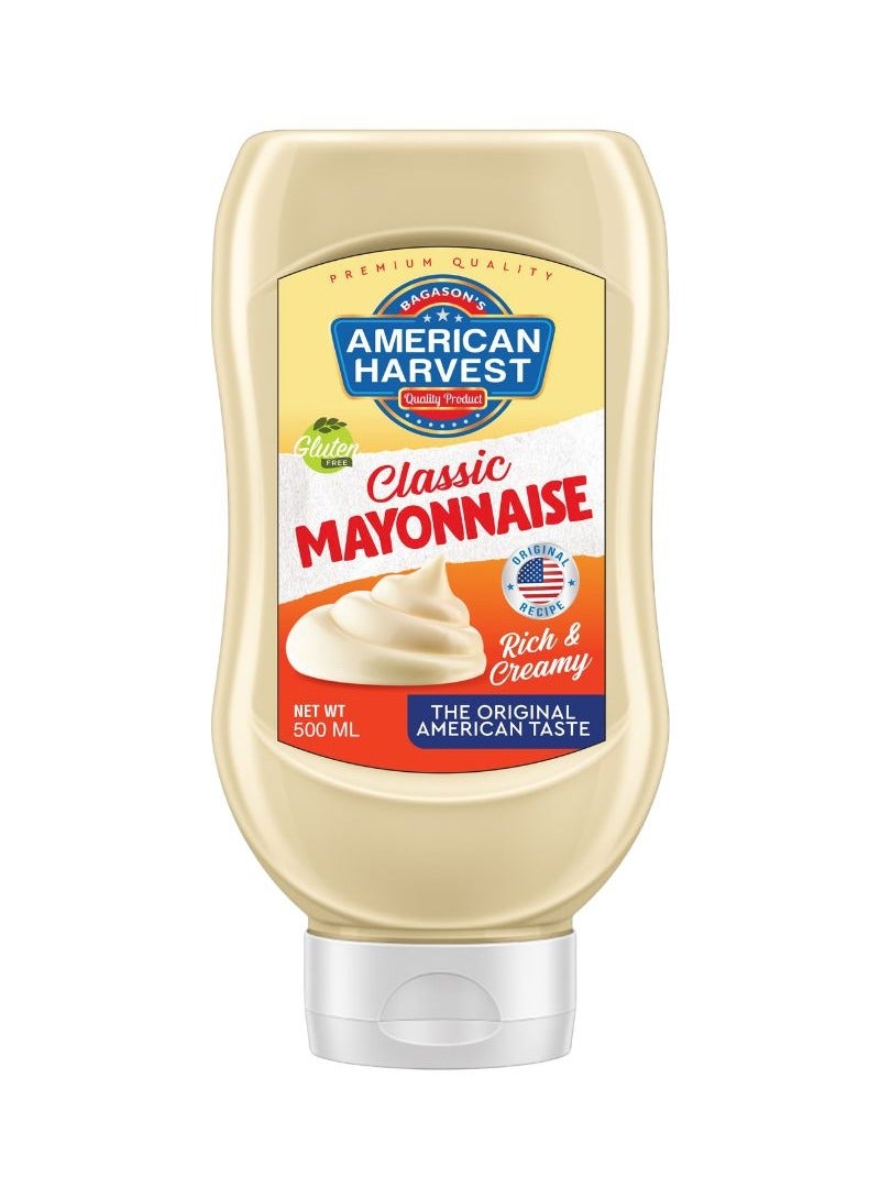 American Harvest Classic Mayonnaise Top Down Squeezy Bottle 500ml - Image 1