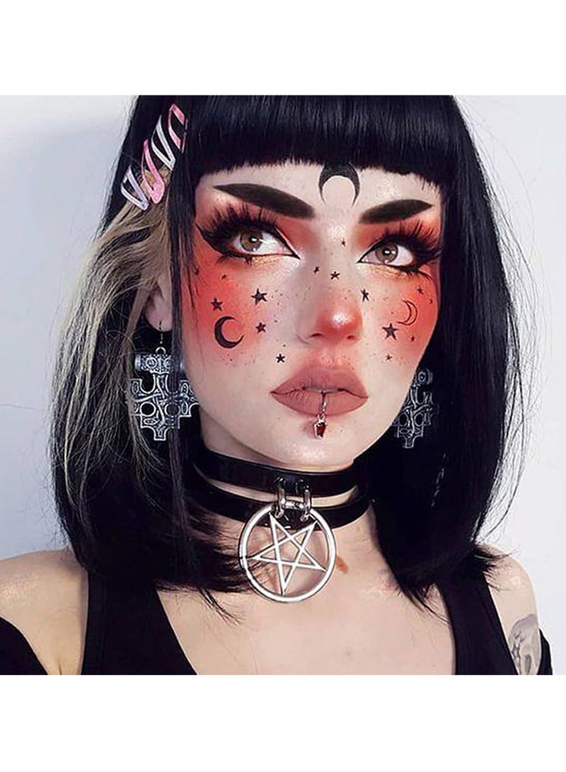 Zikra 10 Pcs Temporary Face Tattoos, Waterproof Fake Face Tattoo, Sweet Butterfly Tattoo Sticker for Women Girls, Water Transfer Face Tattoo for Costume Parties, Makeup Dancer, Rave Musical Festivals - Image 3